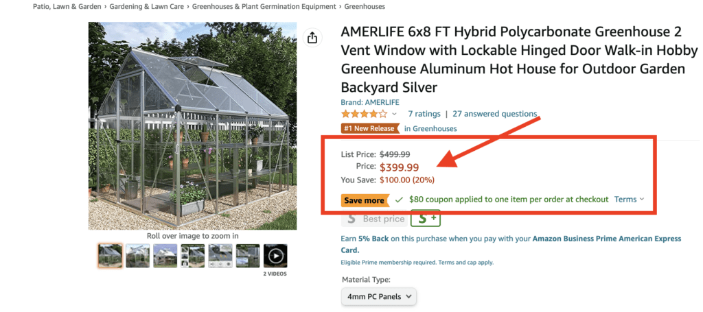 Greenhouse Sale