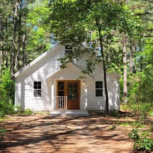 Rustic Trails Church in the wild woods, Wedding Venue, Air BnB, Retreats, Anniversary, Birthday, Class, School, Education, Meeting, Church, Upper Room, Jail, Livery, Land Office, Bunk House, Bank, Bath House, Piney Woods
